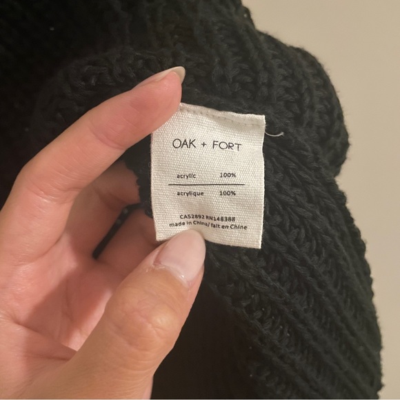 oak and fort black knit tank top - Picture 2 of 2